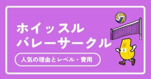 ホイッスルのバレーボールサークルを徹底解説！社会人に人気の理由やレベル・費用を詳しく紹介